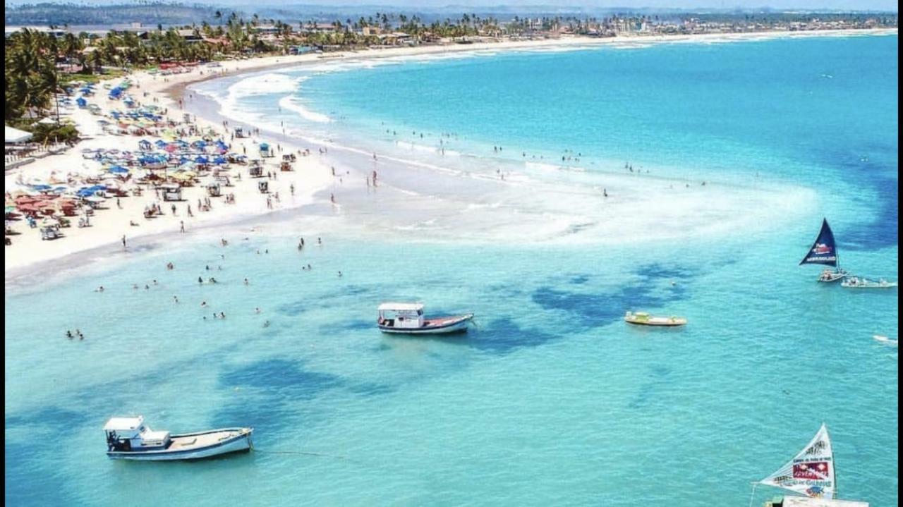 Flat Excelente Em Porto De Galinhas Palm Village Acqua Frente Para As Piscinas Luaran gambar